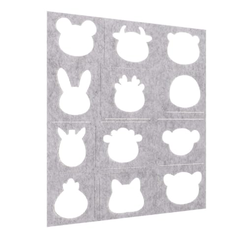 NUOBESTY Moldes Para Apliques De Lana Plantillas De Fieltro Para Manualidades Diy Herramienta Para Fieltrado Con Agujas Plantilla De Fieltro Para Bricolaje