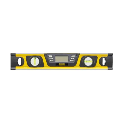 Image of STANLEY 0-42-063 40 cm Digital Angle Level with 0.2 Digital Accuracy & Easy-to-Read LCD Screen, 1 Year Warranty, YELLOW & BLACK