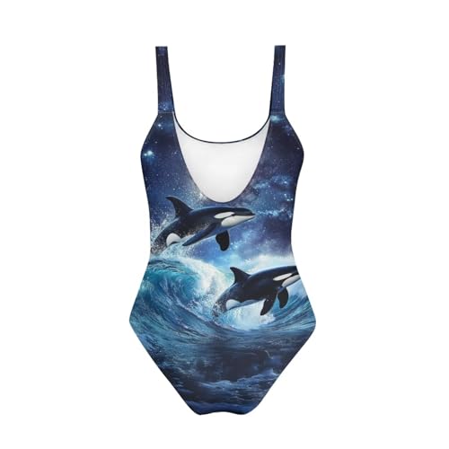 Image of Uourmeti Girls' One-Piece Swimwear Halter Bathing Suit Big Kids Summer Beach Swim Suits Swimming Wear