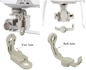 Aluminum Replacement Repair Parts Gimbal Yaw Roll Arm for Phantom 4 Pro Drone - RC Toys & Hobbies RC Quadcopter Parts - (Yaw Arm) - 1 x Axial scx10