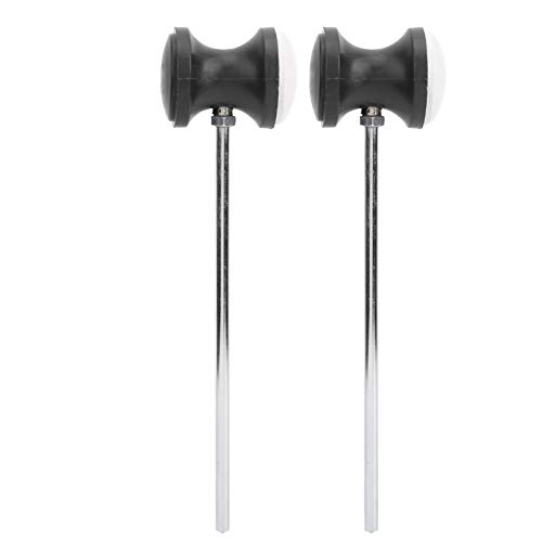 Yctze 2 Pack Bass Drum Beater, Lightweight Kick Drum Plastic Beater for Drum Set Pedal Flat Hammer Head - Image 2