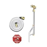Ember Armor Wildfire Protection Sprinkler (White) – Roof & Structure Defense Against Wildfires – High-Heat Resistant Sprinkler for Homes, Cabins, Cottages & Outbuildings – Fire-Ready Design