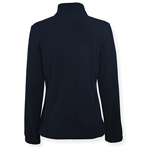 Swiss Alps Womens Full Zip Polar Fleece Jacket With Pockets, Navy, M #TOP2