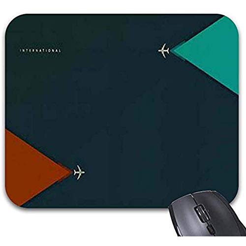 Preisvergleich Produktbild Einfache abstrakte Flugzeug-Mausunterlagen - natürliches Öko-Gummi-haltbares Computer-Schreibtisch-Büro-Zubehör 25 x 30 cm
