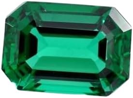 Emerald Shape Flawless Natural 10 Ct Green Emerald Loose Gemstone Certified for jewelry making