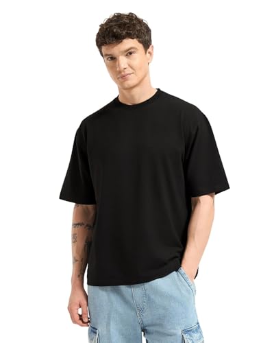 Image of Wellbi Bamboo Oversized Half Sleeve T-Shirt for Men | Naturally Antibacterial & Eco-Friendly | Breathable Organic Bamboo Cotton Blend | Moisture-Wicking Sustainable Wear