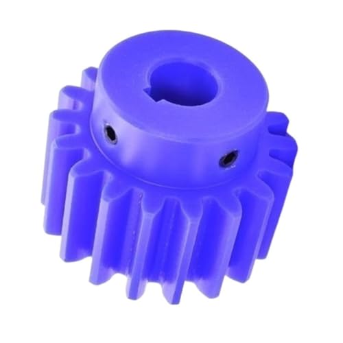 Cylindrical Drive 1pcs 3 Module 20 Teeth Nylon Spur Gear 16mm 18mm 20mm 22mm 25mm 30mm Keyway Hole 20T Straight Teeth Pinion M6 Screw Rack Machinery(16mm bore 5mm Keyway)
