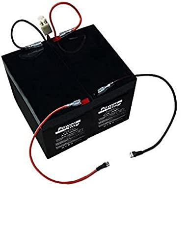 Razor E100 Electric Scooter Battery 12V 5AH - 2 Pack High Performance Rechargeable Batteries with Wiring Harness Bundle (Does not fit The E100 Power Core) Beiter DC Power