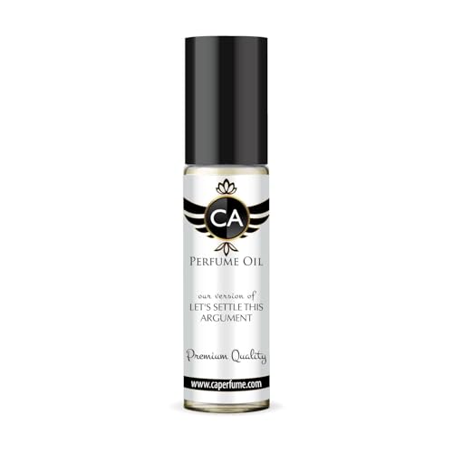 CA Perfume Impression of Let's Settle This Argument Fragrance Oil Amber Vanilla Scent Perfumes for Women &amp; Men Travel Size TSA Ready Mini Parfum Body Oil Roll-on 0.33 Fl Oz 10ml