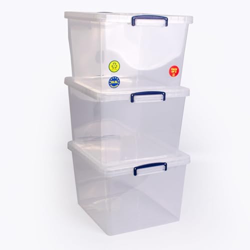 Really Useful Box Set, 33.5L, Transparent