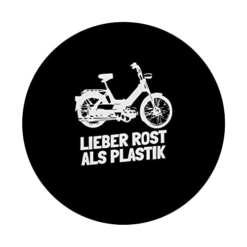 DDR Moped Oldtimer Roller Mofa Scooter 2 Takter PopSockets Swappable PopGrip, Black - Image 3