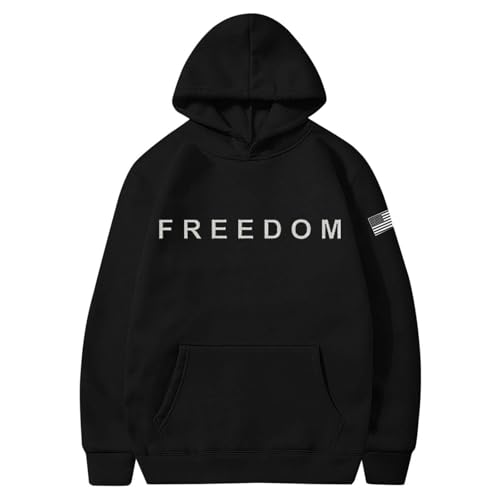 Freedom Charlie Kirk White Hoodie Sweatshirt a True Patriot Shirt Long Sleeve RIP Memorial American Flag