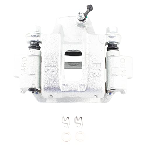 Image of TRQ Rear Brake Caliper Set 2 Piece Zinc Coated Brackets Hardware for 2003-2009 Toyota 4Runner 2007-2014 FJ Cruiser