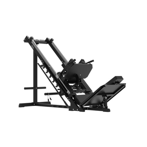 Bad Company Hackenschmidt Beinpresse 45 Grad schwarz I Hackenschmidt Maschine Beinpresse für Zuhause Muskelaufbau kompatibel mit Hantelscheiben 30 mm und/oder 50 mm I BCA-150/B