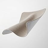 MontVoo Ultra Thin Bath Mat, Super Absorbent Bathroom Mat, Quick Drying Bath Rugs for Bathroom, Machine Washable Non-Slip Bathroom Rug Front of Bathtub, RV, Shower Room, Sink, (17x24, Beige, 1Pack)