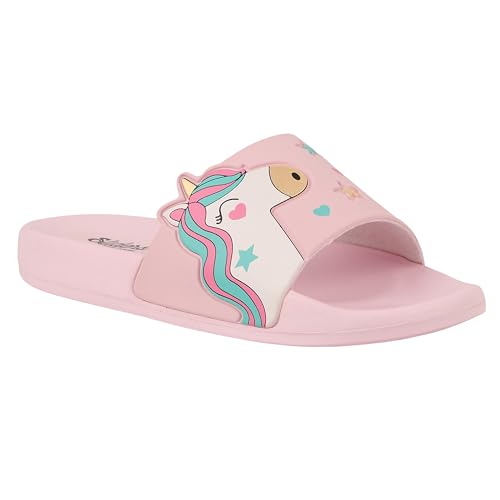 Image of WELCOME Unisex-Child Kids Flip-Flop Soft Comfortable Indoor & Outdoor Slippers Stylish Non-Slip Slide Home Casual Chappals For Boys & Girls