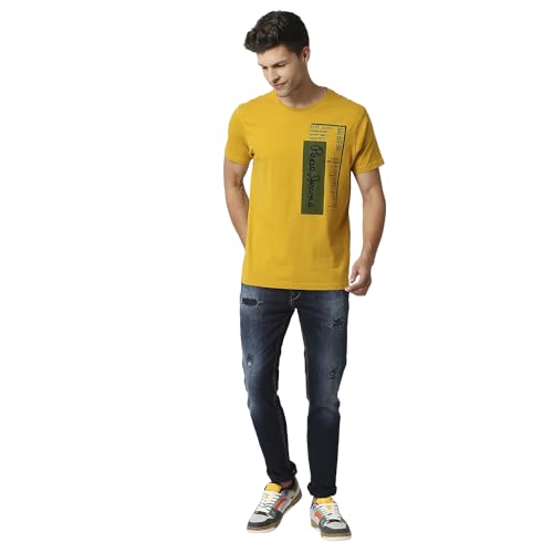 Image of Pepe Jeans Men's Fitted Crew Neck Printed T-Shirt