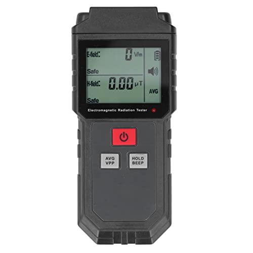 Respicefinem Detector Data Hold 16. 0×8. 0×4. 0 Electromagnetic Radiation Detector Portable Magnetic Field Radiation Tester Meter for Outdoor 1V M-1999V Handheld