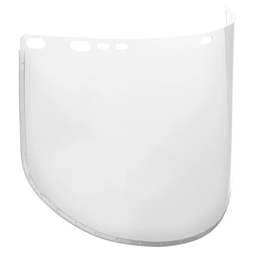 Jackson Safety Face Shield Window For Jackson Safety Headgear, 9" X 15.5" X 0.04", Aluminum Bound Acetate, Clear (Case Of 50), 29091 #TOP6