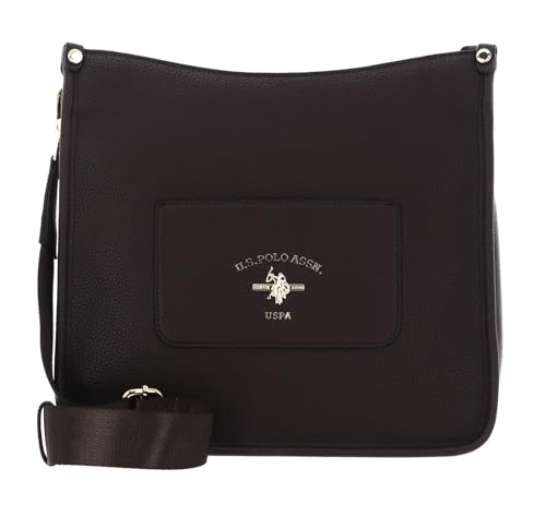 U.S. POLO ASSN. Stanford Hobo grand sac marron foncé contre le désordre