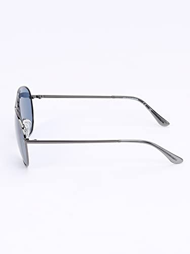 Image of Skechers Men Aviator Grey Polarization Sunglasses, large