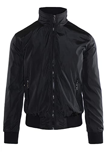 Ciabalù Giubbotto Uomo Primaverile Casual Giacca a Vento Impermeabile Slim