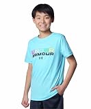 [アンダーアーマー] UA SPEED STRIDE BRANDED LOGO SHORT SLEEVE T-SHIRT 6012493(481) フレスコブルーブラック S