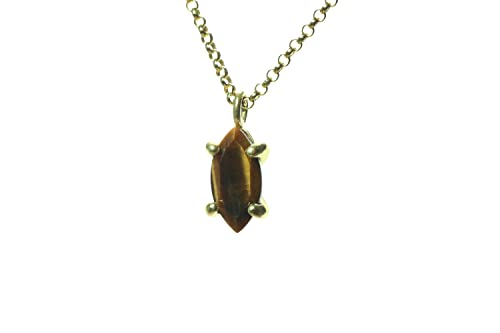 Collier Oeil de Tigre Anémone, le cadeau d'anniversaire et de mariage idéal