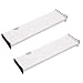 EC VISION Expandable Dresser Drawer Divider, 2 Pack Dresser Drawer Dividers Good Grips Kitchen Drawer Organizers - for Bedroom, Bathroom, Closet, Baby Drawer, Desk, Kitchen Storage(Large(14.7"-21"))