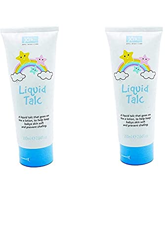 XBC Liquid Talco Lotion 200ml - Protege la piel sensible - Paquete de 2