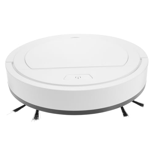 VOSAREA Robot Laveur De Sol Intelligent Nettoyeur Domestique Avec Brosse Aspiration Forte Facile à Utiliser Recharge Usb Blanc