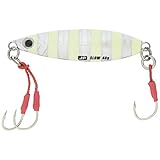 メジャークラフト ルアー メタルジグ ジグパラ ショアスローモデル40g #07 ゼブラグロー JPSLOW-40