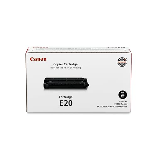 Canon Genuine E20 Black Toner Cartridge Compatible with PC100/300/400/530/700/900 Series - image 1