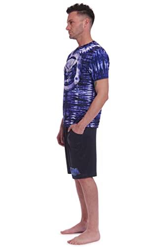 Marvel Avengers Spider-Man Thor Captain America Adult Tie Dye Pajama Shirt & Shorts3