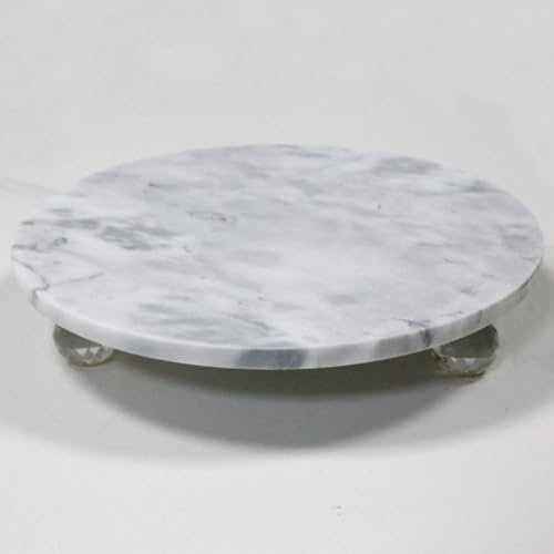 Bandeja de mármol redonda decorativa multifunción hogar 6
