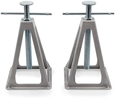 Camco 44561 Olympian Aluminum Stack Jacks, Stabilize and Level Your RV Or Camper - 2 Pack