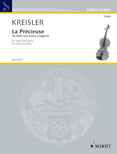 Photo de La Précieuse im Stile von Louis Couperin: No. 4. Violin and Piano.