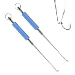 XINXINGDINGSHENG 2 PCS Fish Unhooking Tool Stainless Anti Slipping Fishing Hook Removers 13.5cm×4.5mm Portable Unhooking Disgorger Fishing Hook Extractor for Removing Hooks