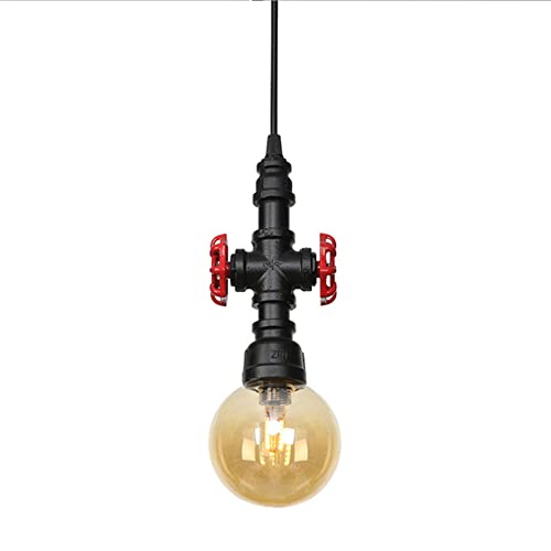 Lampe de plafond conduite d'eau style industriel rétro avec 3 lumières suspendues
