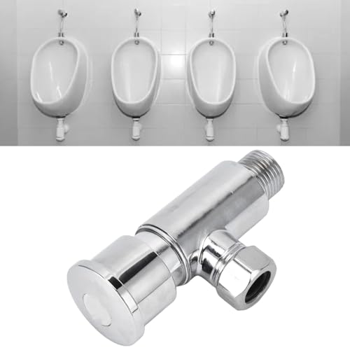 Flush Valve, Urinal Flush Valve, Zinc Alloy Mannual Time Delay Flush Urine Valve Push Button Water Tank Valve Urinal Exposed - Image 4