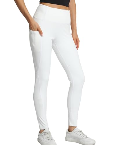 Women's High Waisted Yoga Leggings with Pockets - Tummy Control Soft Athletic Pants for Workout Gym Running