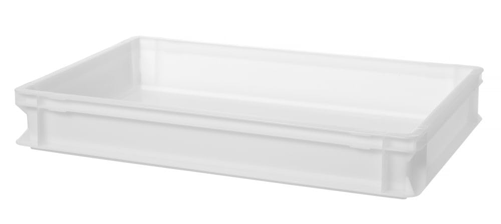 HENDI Pojemnik na ciasto do pizzy, do transportu i przechowywania ciasta, Amerbox, pudełko na kulki do pizzy, opiekun ciasta, możliwość układania w stosy, 18L, 600x400x(H) 95mm, HDPE