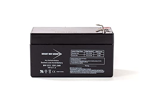 Bright Way Replacement Battery for Freezer Back Up Revco Scientific Medical Battery 12V 1.3AH F1