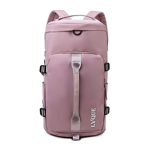 FANDARE Reisetaschen Fitnessstudio-Rucksack Handgepäck Duffel Tasche Sporttasche Übernachtung Tote Handtasche Damen Herren Weekender Tasche Schwimmtasche Trainingstasche mit Schuhfach
