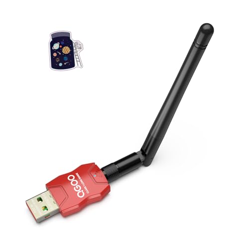 Class 1 Long Range Bluetooth Adapter for PC, QGOO USB Bluetooth Adapter for PC 5.3+EDR, Bluetooth Dongle Bluetooth Receiver Support Windows10/8.1/8/7?red-083?