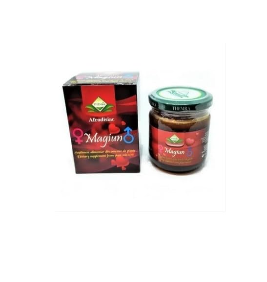 Aran Natural-Lab Magiun Afrodisiac - Marmellata di Prugne Afrodisiaca Artigianale 240g - Idea Regalo Originale per Coppie, San Valentino e Anniversari - Confettura Naturale