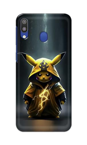Image of PRINTFIDAA Printed Hard Back Cover Case for Samsung Galaxy M20 Back Cover (Cartoon Cat) -112