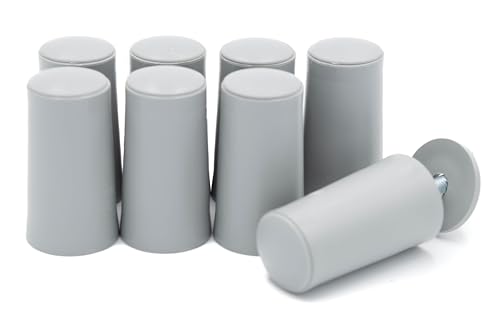 8 x Rolladenstopper Anschlagstopper Rolladen Stopper Farbe Grau/Braun/Weiß/Anthrazit/Schwarz (Grau Geschlossen)