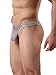 Azcode Mens T-Back Thongs Low Rise G-String Briefs Bulge Pouch Underwear Grey