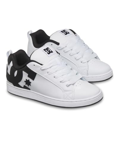 DC Shoes Court Graffik, Zapatillas Mujer, Blanco y Negro, 40 EU
